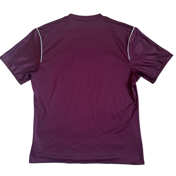 Adidas Men’s Maroon Short Sleeve Performance Shirt with Jersey Material Size XL - Picture 2 of 10